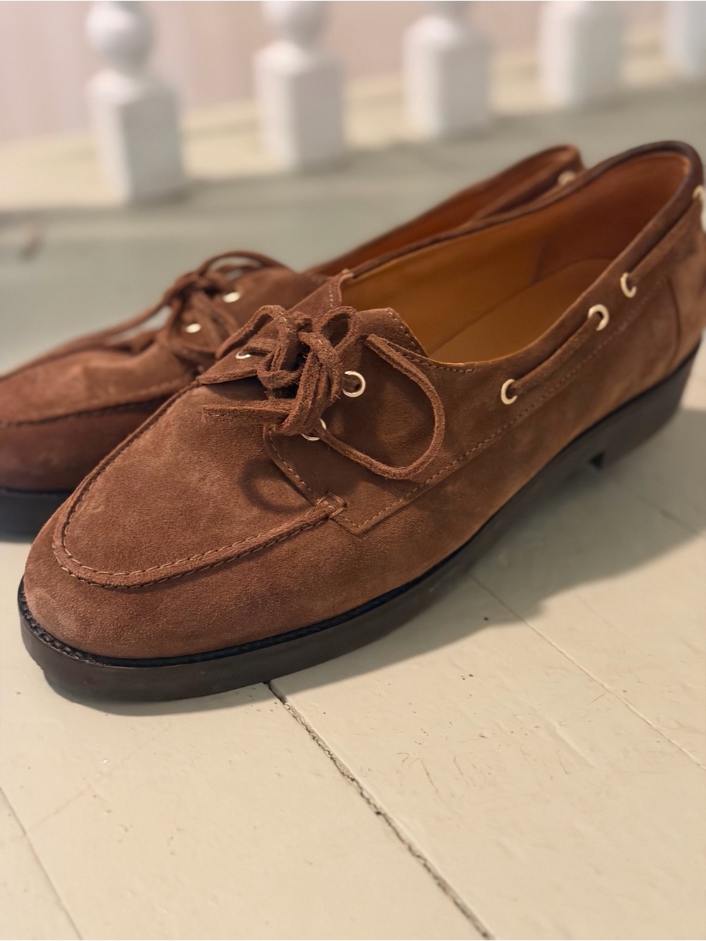Sezane Suede “Caroline” Loafers